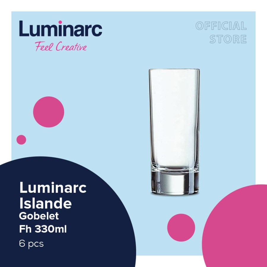Luminarc Drinkware Islande - Gobelet Fh 330ml - 6pcs